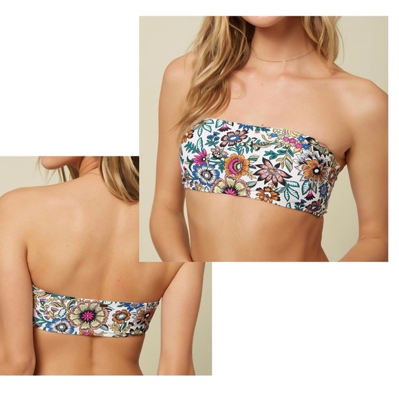 O'Neill Other - O’Neill Priscilla Floral Printed BandeauBikini Top
